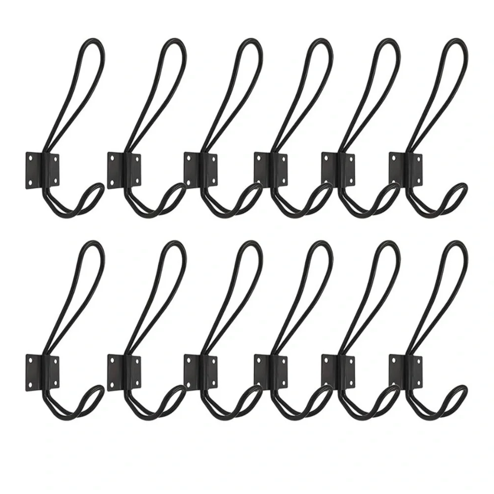 NEW Rustic Farmhouse Black Wall Hooks